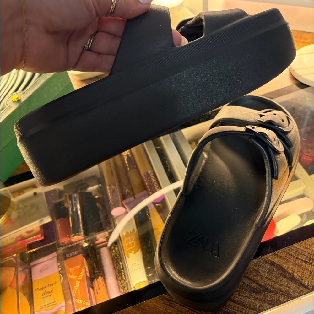 Zara Black Platforms